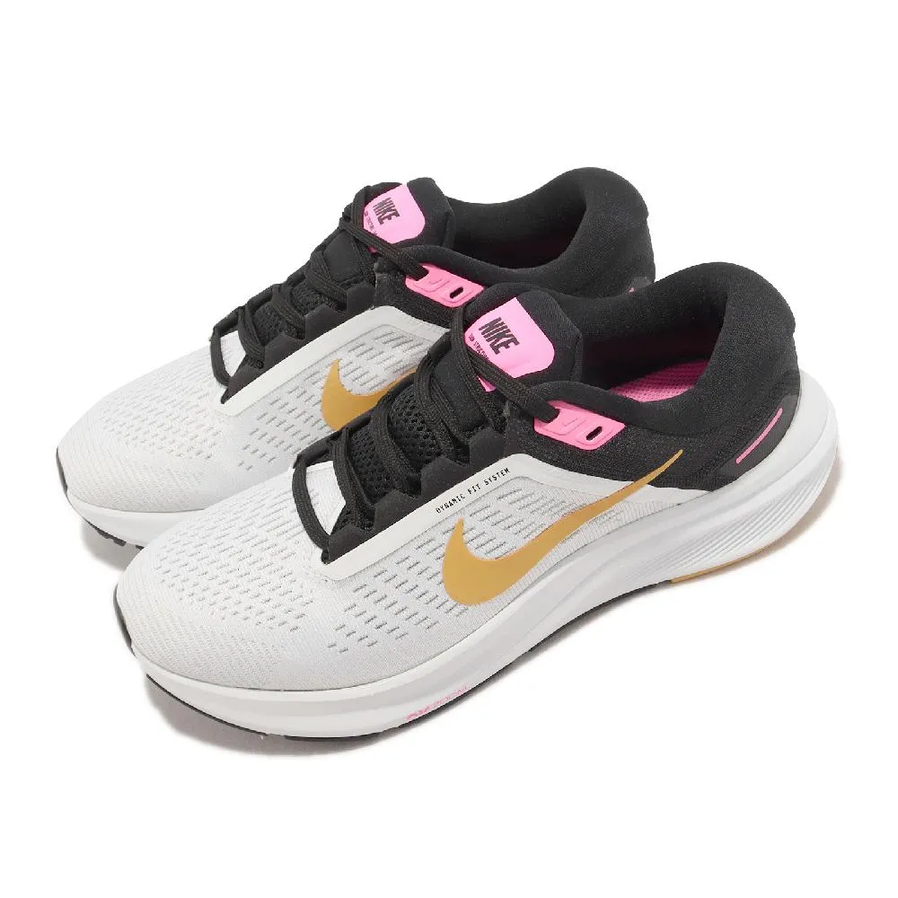 NIKE 慢跑鞋 NIKE AIR ZOOM STRUCTURE 24 黑白 男鞋 - DA8535001 歷史價格詳細信息