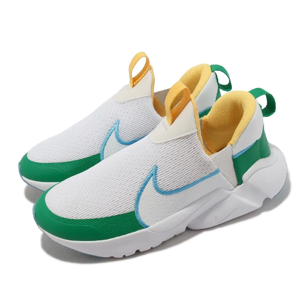 Nike Flex Plus 2 (GS) 大童 白綠 舒適 襪套式 運動 休閒 慢跑鞋 FJ7722-141 歷史價格詳細信息