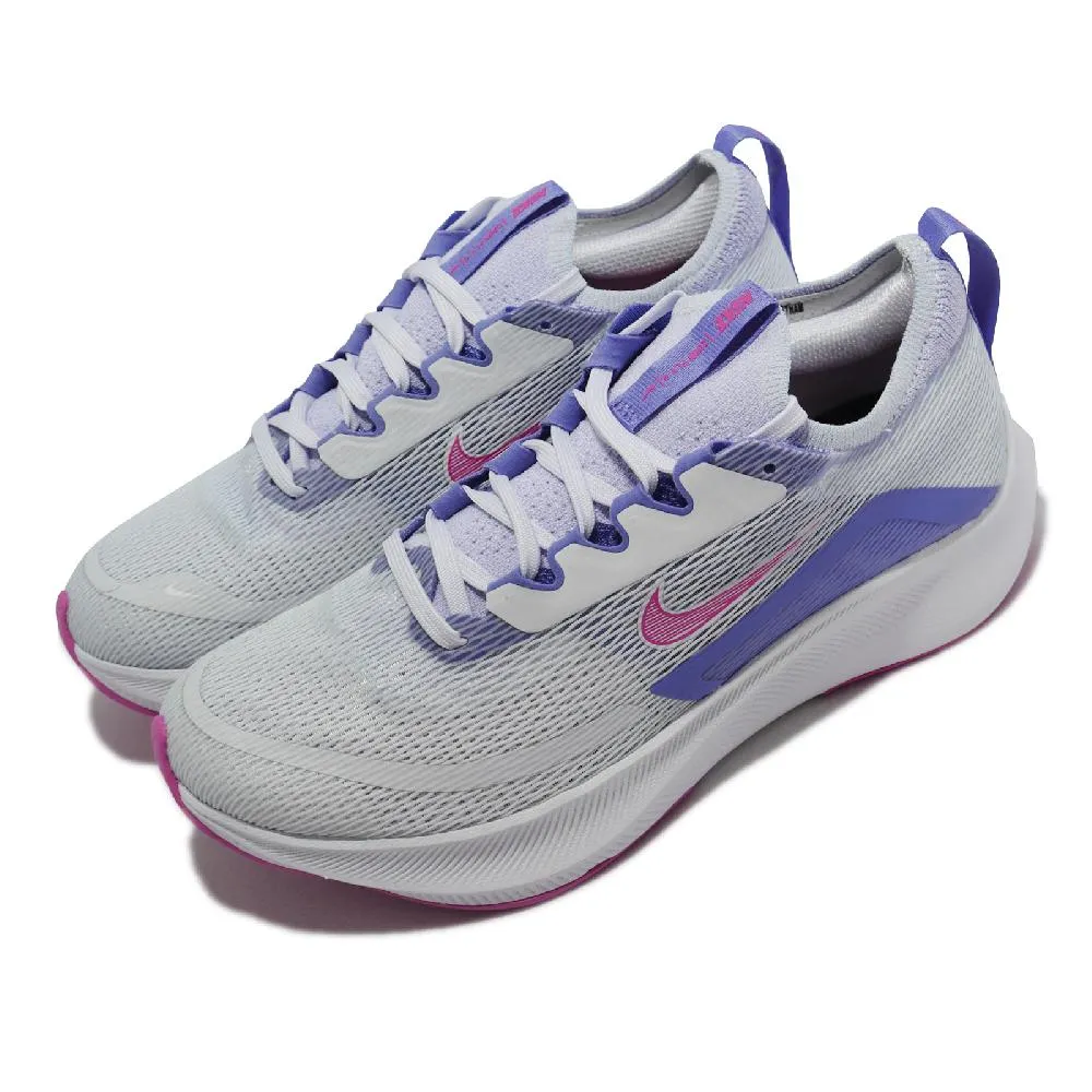 Nike 慢跑鞋 Zoom Fly 4 運動 女鞋 氣墊 舒適 React科技 避震 路跑 黑 白  CT2401-001 歷史價格詳細信息