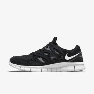 NIKE 慢跑鞋 FREE RUN 2 黑白 赤足 健身 訓練鞋 男 537732-004 歷史價格詳細信息