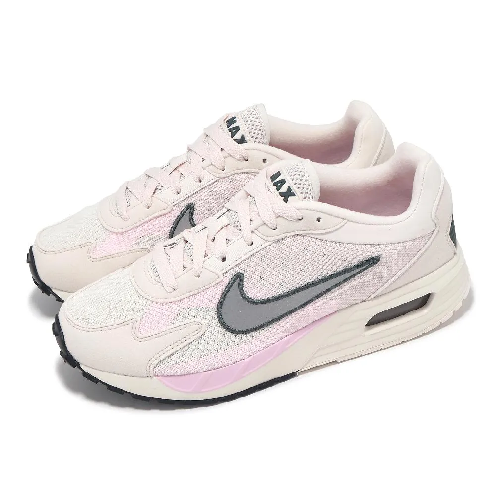 【NIKE 耐吉】休閒鞋 Air Max Solo 女鞋 白 粉 氣墊 低筒 網布 運動鞋(FN0784-006) 歷史價格詳細信息
