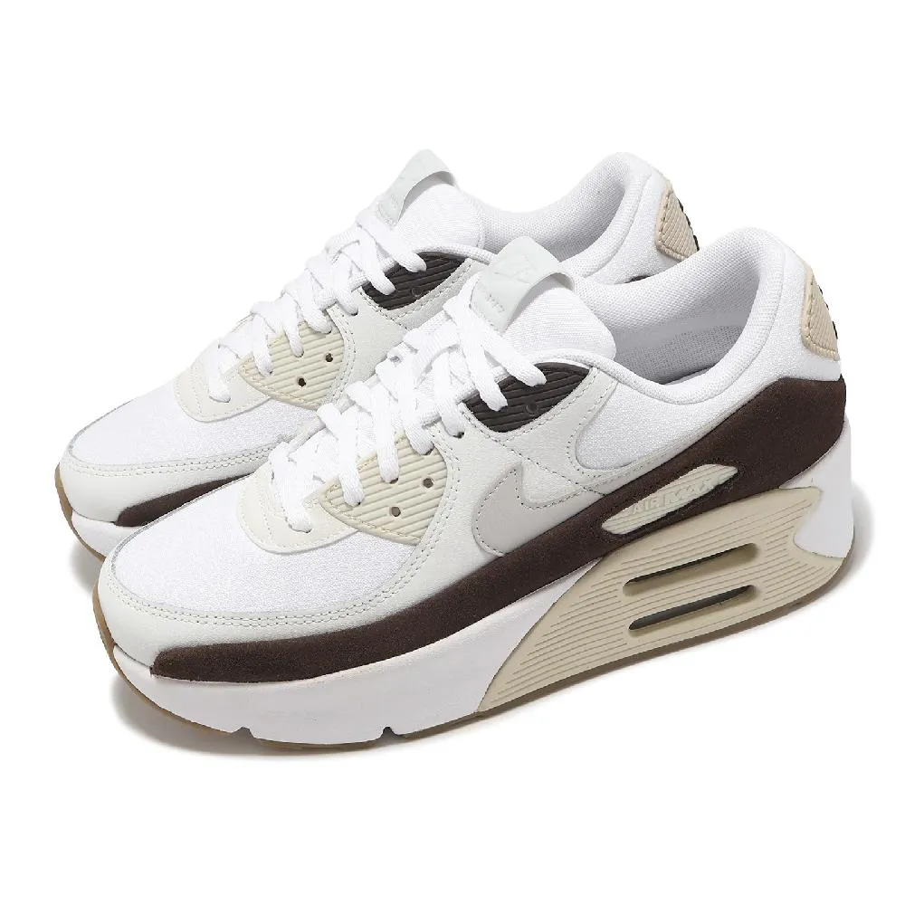 休閒鞋 Air Max 90 LV8 女鞋 白 綠 氣墊 厚底 增高 運動鞋 HF0782-102 歷史價格詳細信息
