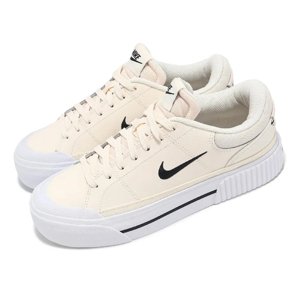 Nike 休閒鞋 Wmns Court Legacy Lift 米白 奶茶 厚底增高 女鞋 ACS DM7590-200 歷史價格詳細信息