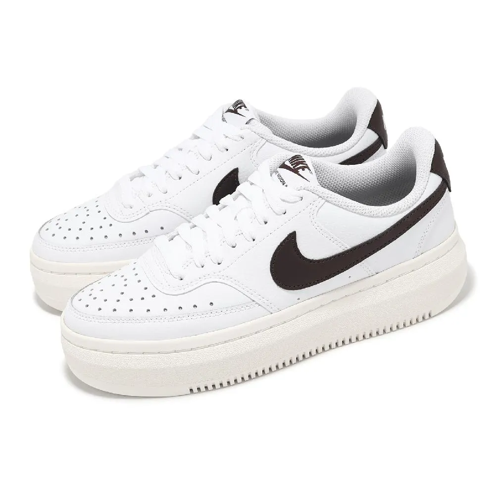 耐吉 Nike Court Vision Alta LTR Low 阿爾塔系列 松糕休閑運動 增高 厚底 滑板 白黑 歷史價格詳細信息
