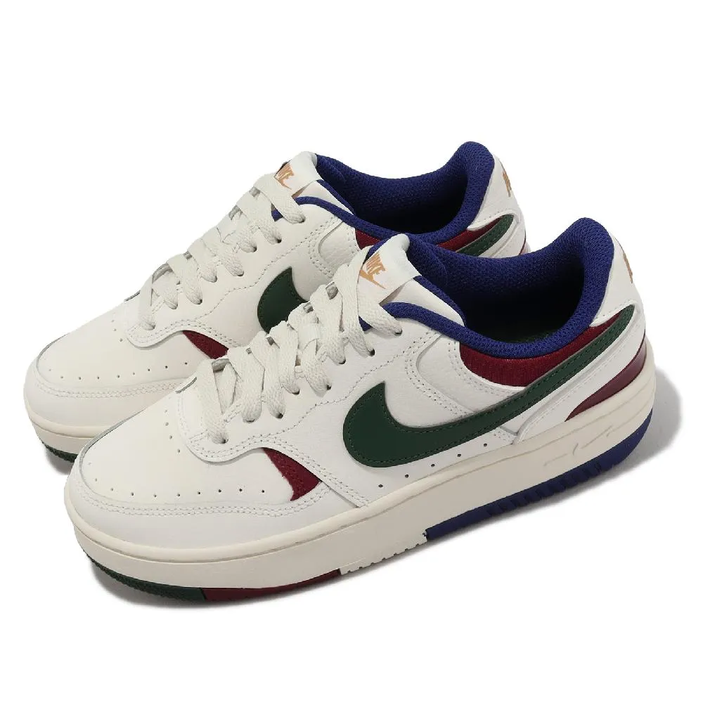 休閒鞋 Gamma Force 女鞋 黑 白 復古 皮革 厚底 增高 白勾 FQ6476-010 歷史價格詳細信息