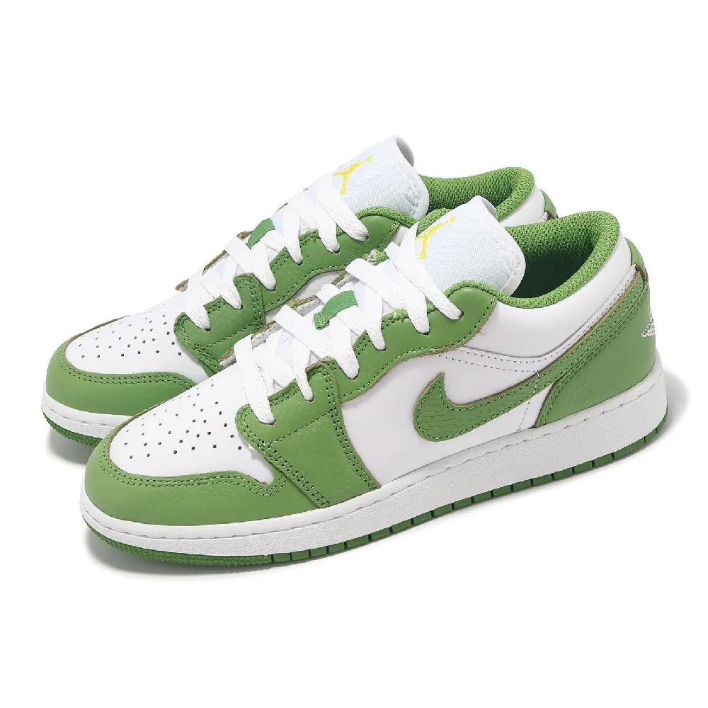 Nike Air Jordan 1 Low SE BG HF4779-100 大童 休閒鞋 經典 低筒 葉綠素 白綠 歷史價格詳細信息