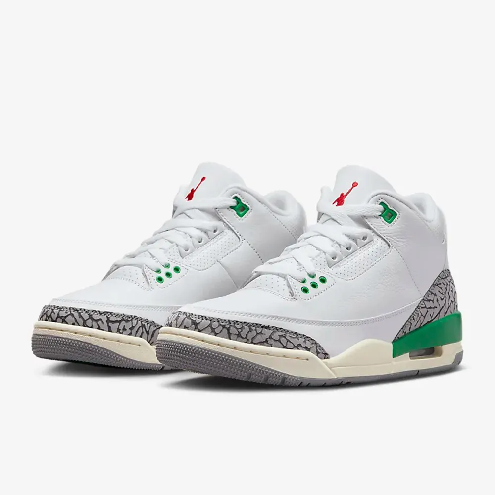 NIKE 籃球鞋 WMNS AIR JORDAN 3 白綠色 AJ3 女 CK9246-136 歷史價格詳細信息