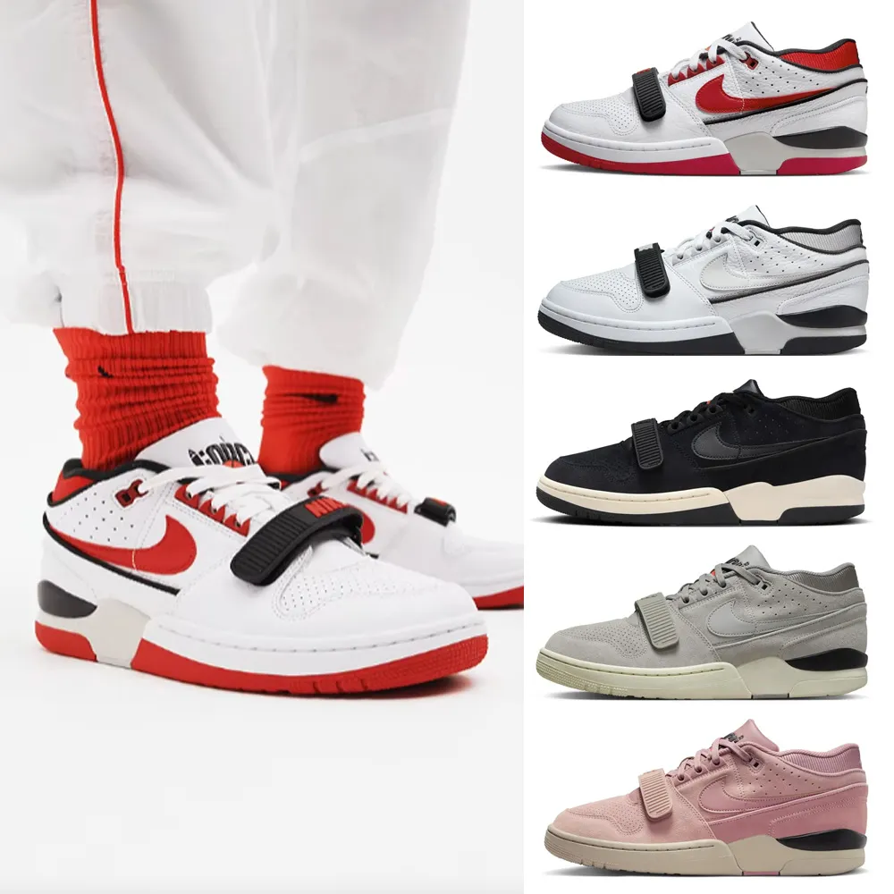 Nike AAF88 [DZ4627-101] 男 休閒鞋 運動 經典 球鞋 魔鬼氈 皮革 舒適 百搭 熊貓 白灰黑 歷史價格詳細信息