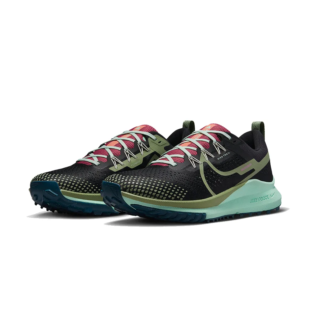 Nike React Pegasus Trail 4 [DJ6158-004] 男 慢跑鞋 運動 路跑 緩震 越野 黑綠 歷史價格詳細信息