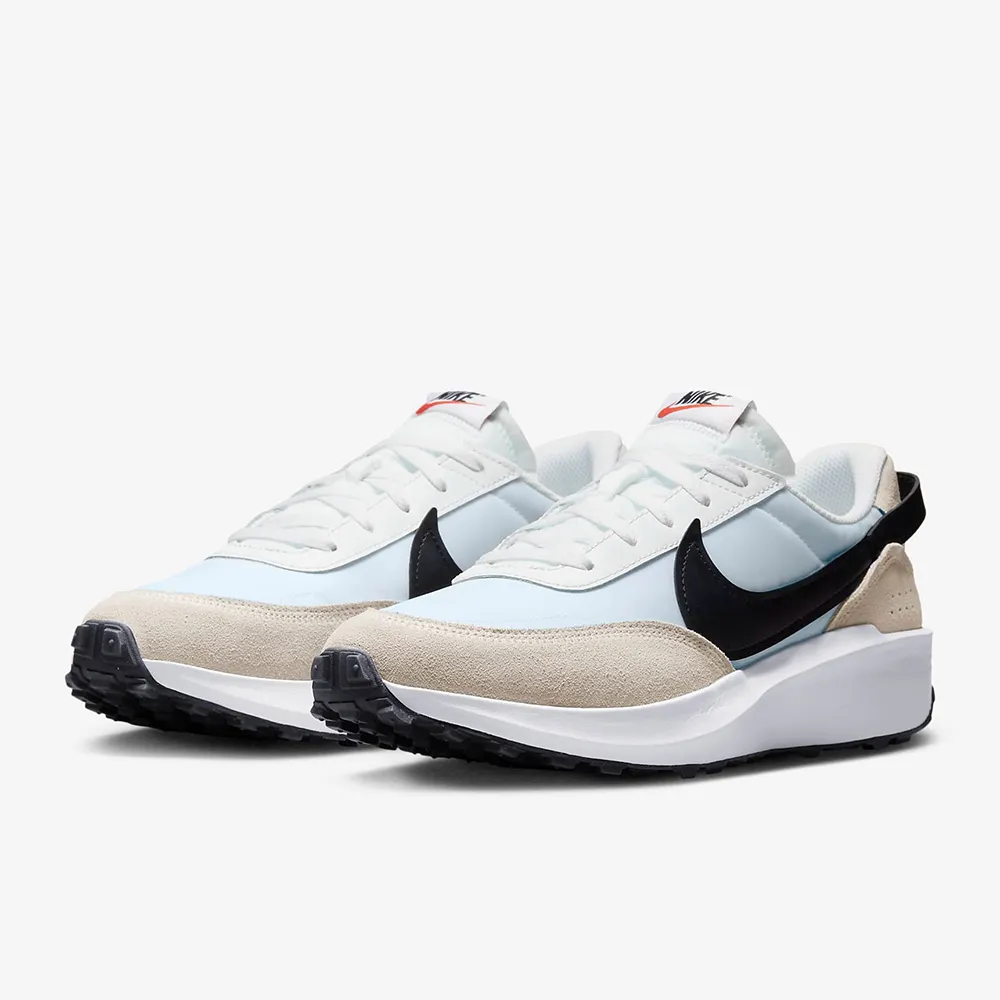 NIKE運動鞋 男鞋 WAFFLE DEBUT 白勾 異材質拼接 慢跑鞋 跑步鞋 耐磨止滑 R7021 黑色 奧森 歷史價格詳細信息