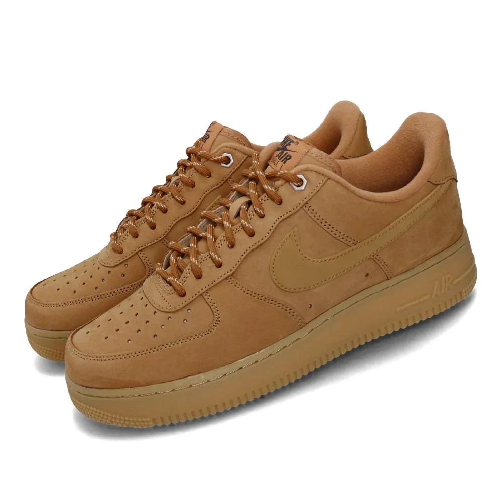 休閒鞋 Air Force 1 07 WB 男鞋 AF1 經典 麥色 膠底 棕 麂皮 Flax CJ9179-200 歷史價格詳細信息