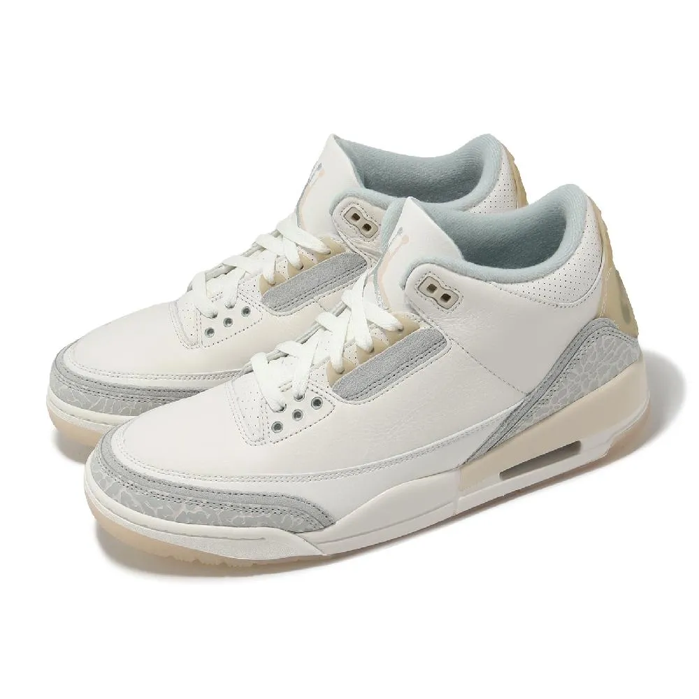 Nike 耐吉 休閒鞋 Air Jordan 3 Retro 男鞋 白 灰 午夜藍 爆裂紋 三代 復刻 CT8532-140 歷史價格詳細信息