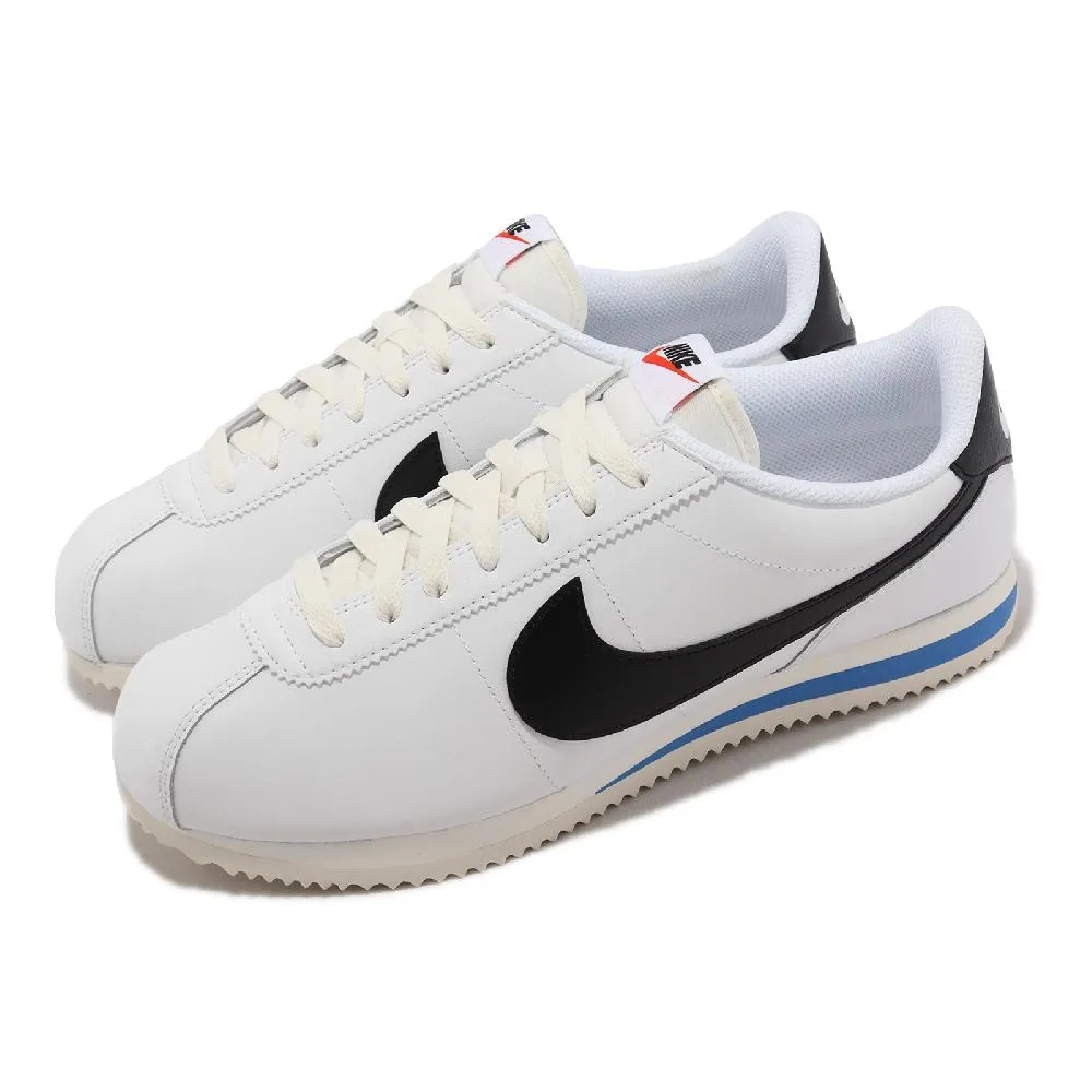 Nike 耐吉 休閒鞋 Cortez 男鞋 白 黑勾 復古 經典 皮革 阿甘鞋 DM4044-100 價格比較,價格查詢,歷史價格詳細信息