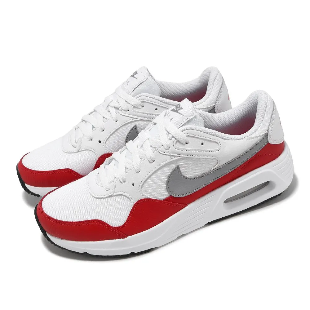 Nike 耐吉 休閒鞋 Air Max SC GS 大童 女鞋 粉紅 白 氣墊 復古 皮革 經典 CZ5358-115 歷史價格詳細信息