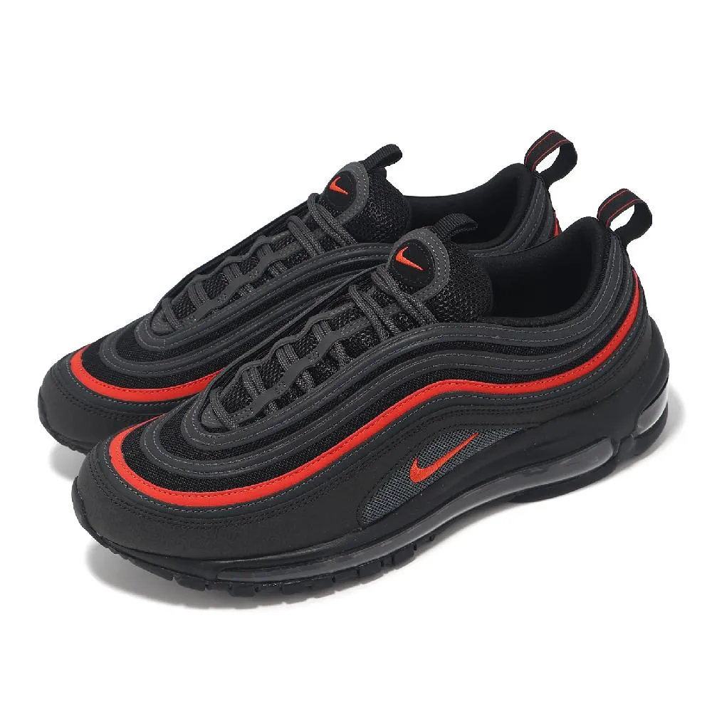 Nike 耐吉 休閒鞋 Air Max 97 QS GS 女鞋 大童鞋 銀 白 紅 子彈 氣墊 反光 運動鞋 918890-001 歷史價格詳細信息