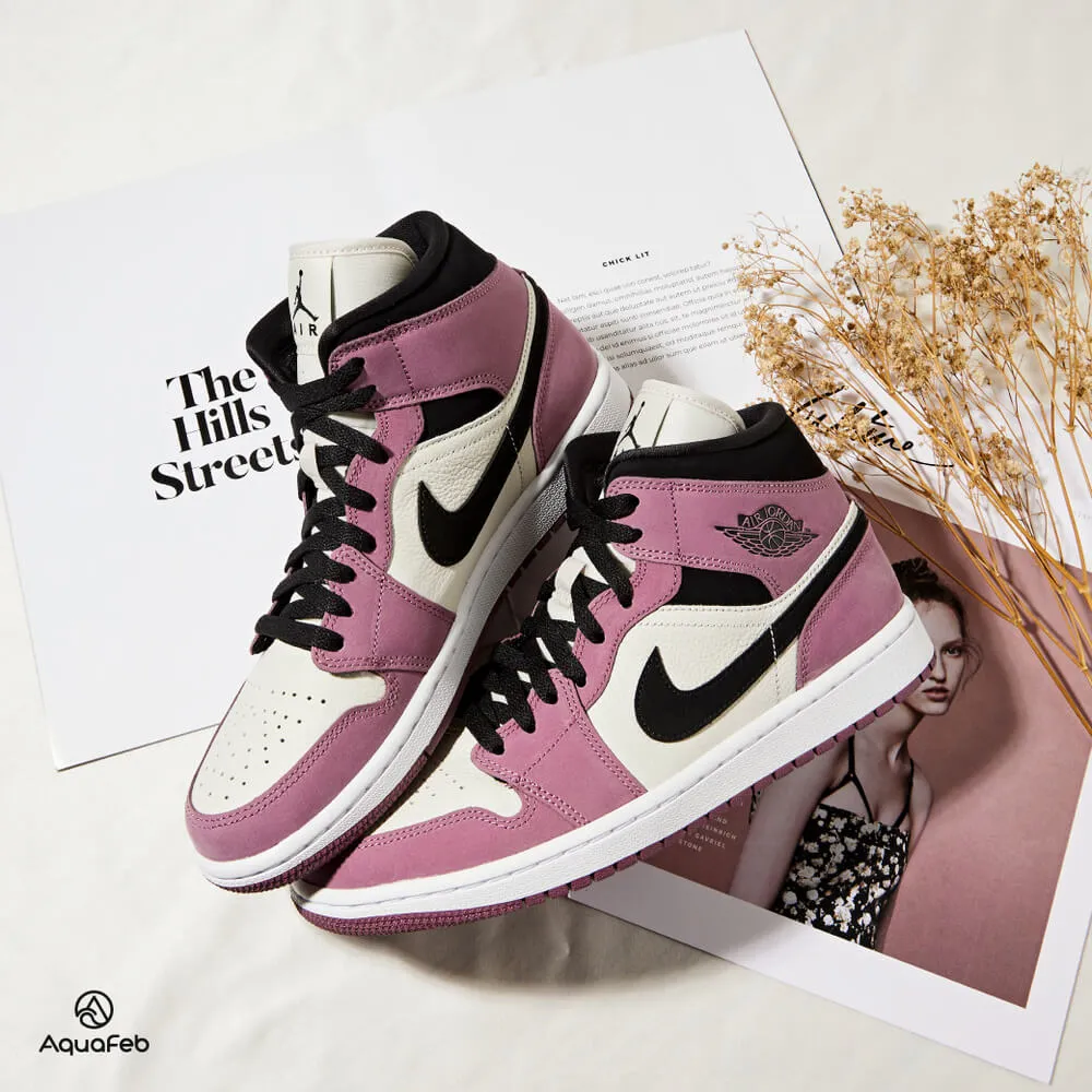 Nike Air Jordan 1 MID SE 女鞋 黑棕 中筒 麂皮 休閒鞋 DB5453-700 歷史價格詳細信息