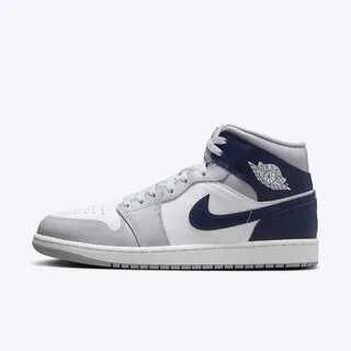 Nike Air Jordan 1 Mid [DQ8426-154] 男 休閒鞋 運動 喬丹 中筒 皮革 AJ1 白藍紫 歷史價格詳細信息