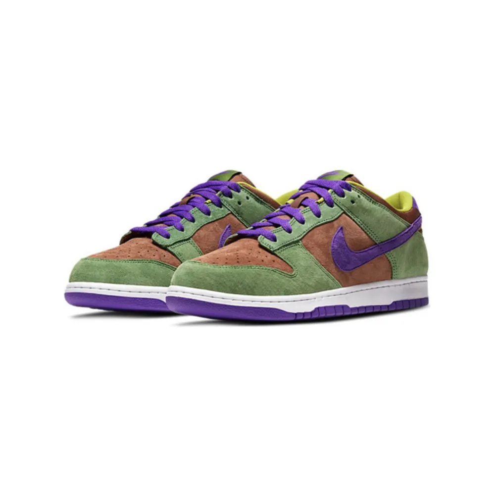 NIKE 休閒鞋 DUNK LOW VENEER 棕綠紫 醜小鴨 低筒 男 DA1469-200 歷史價格詳細信息