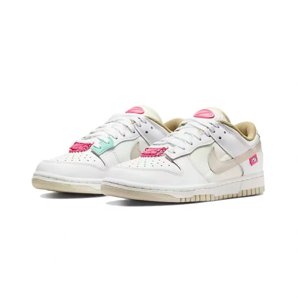 Nike Dunk Low White Pink 白粉 乾燥玫瑰粉勾 DH9765-100 歷史價格詳細信息
