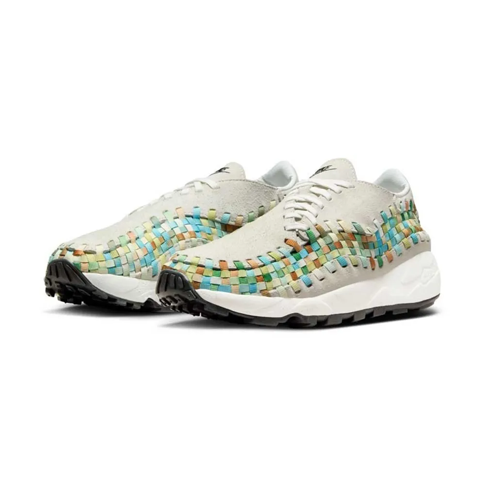 W Nike Air Footscape Nai-ke 米白 彩色編織 FV3615-191 歷史價格詳細信息