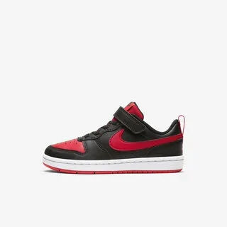 Nike 童鞋 Court Borough Low 2 PSV 中童鞋 黑紅 魔鬼氈 【ACS】 BQ5451-007 歷史價格詳細信息