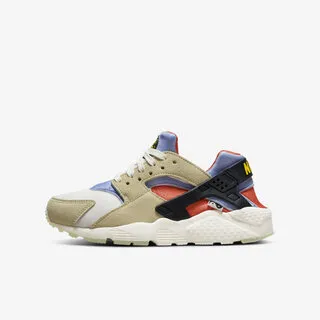 Nike 童鞋 Huarache Run GS 大童鞋 女鞋 白 粉 武士鞋 休閒鞋 襪套式 FD4632-181 歷史價格詳細信息