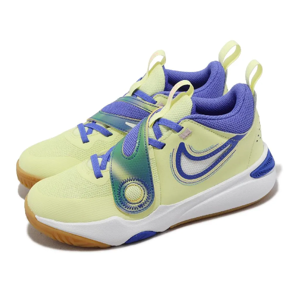 【NIKE 耐吉】籃球鞋 童鞋 中童 兒童 運動鞋 包覆 緩震 魔鬼氈 TEAM HUSTLE D 11 藍金 FZ7296-400(3C5098) 歷史價格詳細信息