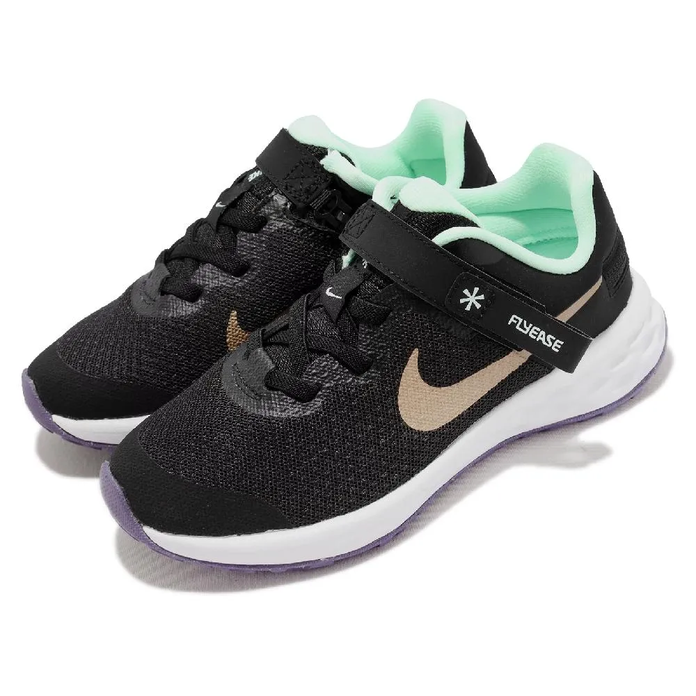 Nike 童鞋 Revolution 6 Flyease NN 中童 粉紅 黑 科技鞋帶 運動鞋 小朋友  DD1114-608 歷史價格詳細信息