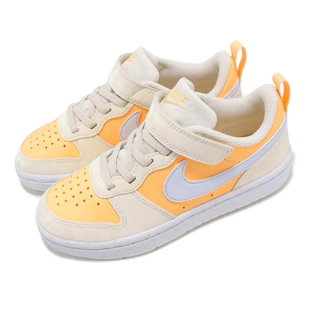 Nike 耐吉 童鞋 Court Legacy PSV 中童 小朋友 白 粉紅 橘 魔鬼氈 皮革 休閒鞋 DA5381-115 歷史價格詳細信息