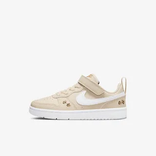 【NIKE】COURT BOROUGH RECRAFT HF TD 嬰幼 休閒鞋 白 奶茶色 魔鬼氈-FZ4521100 歷史價格詳細信息