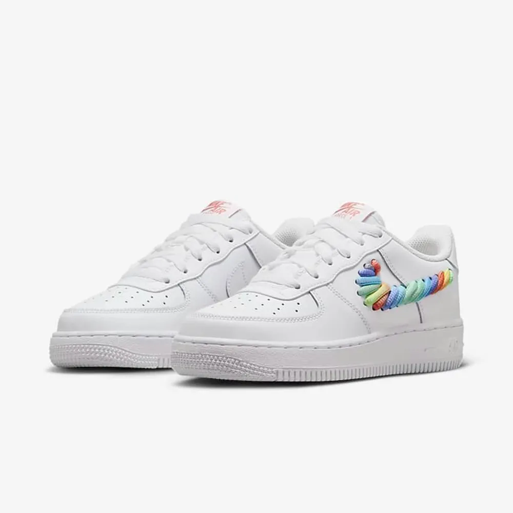 Nike Air Force 1 LV8 1 HO20 GS 白金女鞋 大童鞋 休閒鞋 零碼福利品【ACS】 歷史價格詳細信息