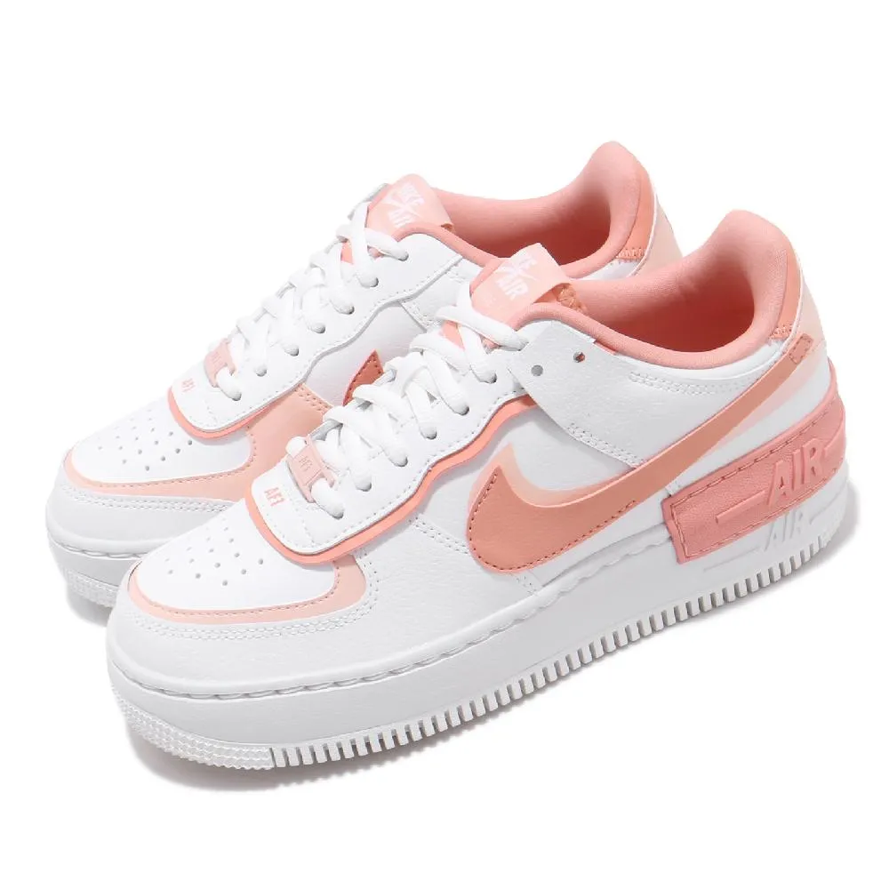 Nike 休閒鞋 AF1 Shadow 白 粉紅 女鞋 Air Force 1 【ACS】 CI0919-110 歷史價格詳細信息