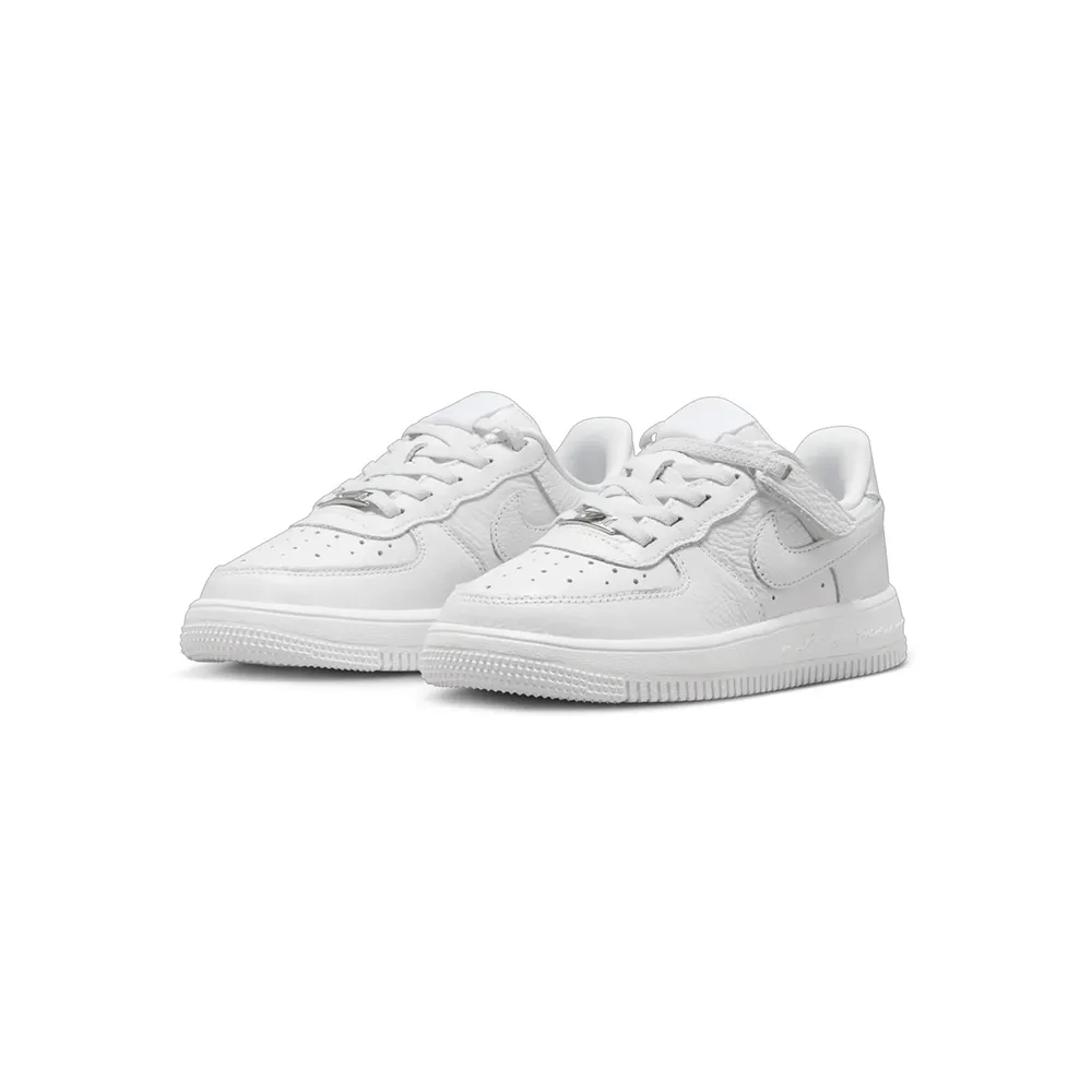Nike Air Force 1 PS 童 中童 全白 皮革 休閒 314193-117慢跑鞋【ADIDAS x NIKE】 歷史價格詳細信息