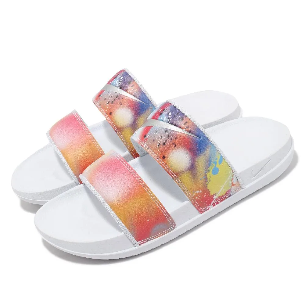 Nike 拖鞋 Offcourt Duo Slide 白 藍 牛仔 小香風 涼拖鞋 女鞋 ACS FJ7742-121 歷史價格詳細信息