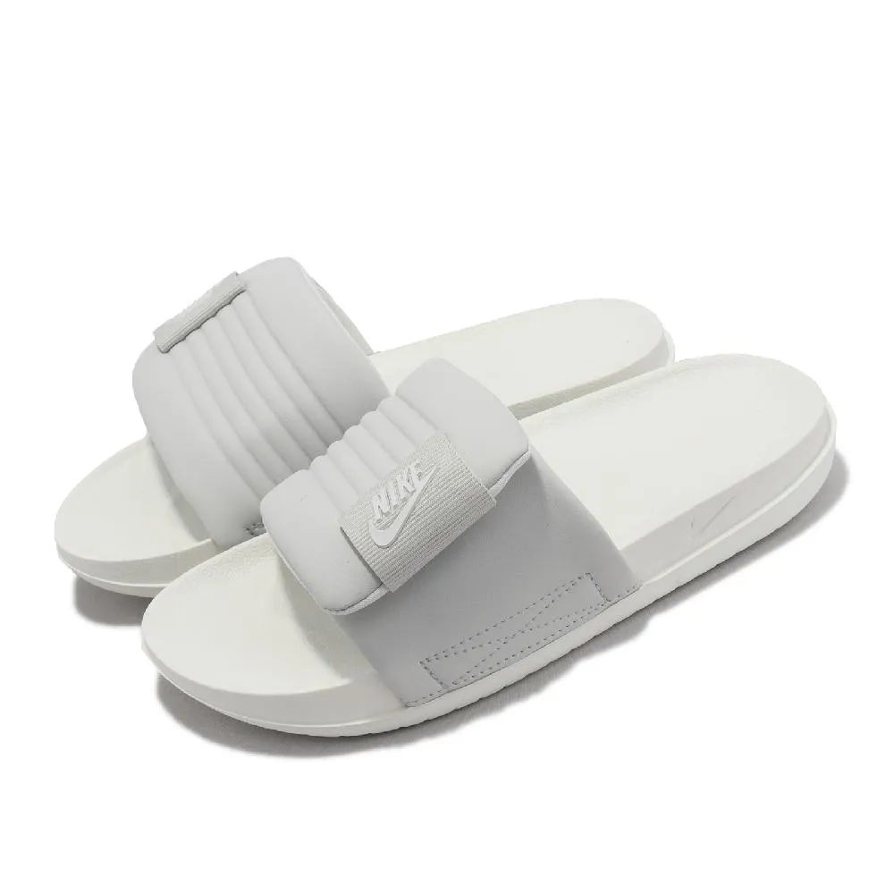 Nike 拖鞋 Wmns Offcourt Adjust Slide 白 灰 魔鬼氈 女鞋 ACS DV1033-001 歷史價格詳細信息