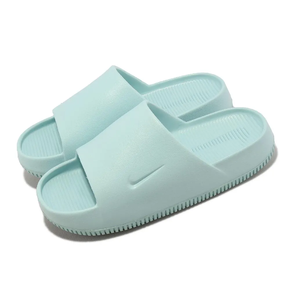 Nike 拖鞋 Wmns Calm Slide 防水 麵包拖鞋 女鞋 白 奶茶 蒂芬妮綠 任選 【ACS】 歷史價格詳細信息