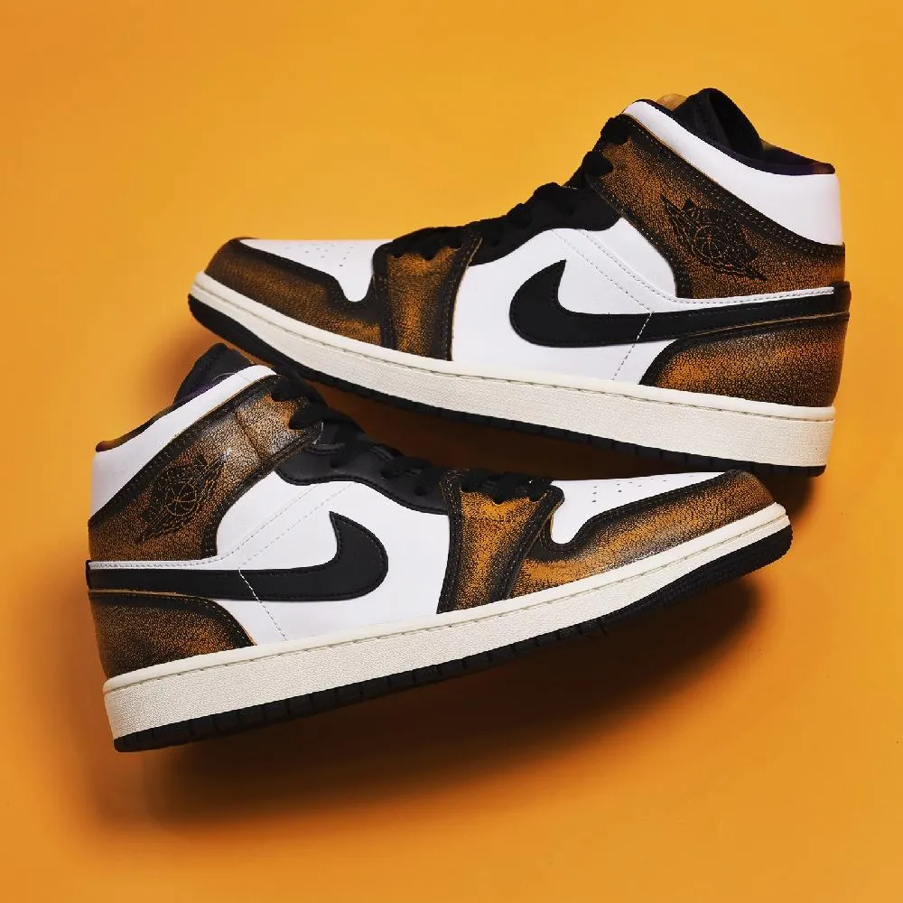 Nike 休閒鞋 Air Jordan 1 Mid SE 男鞋 喬丹 AJ1 星際 灰 藍 奶油底 FB1870-161 歷史價格詳細信息