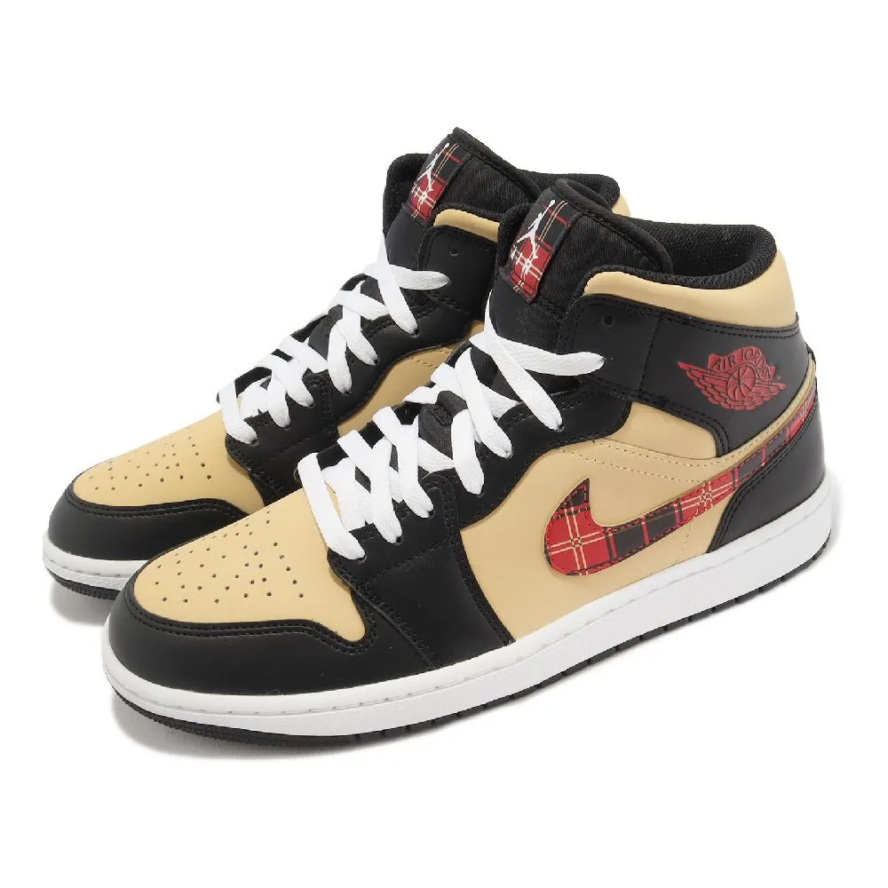 Nike Jordan 1 Mid AJ1 男鞋 黑黃腳趾 新款 中筒 秋冬 運動鞋 籃球鞋 女鞋 休閒鞋 飛人喬登1代 歷史價格詳細信息
