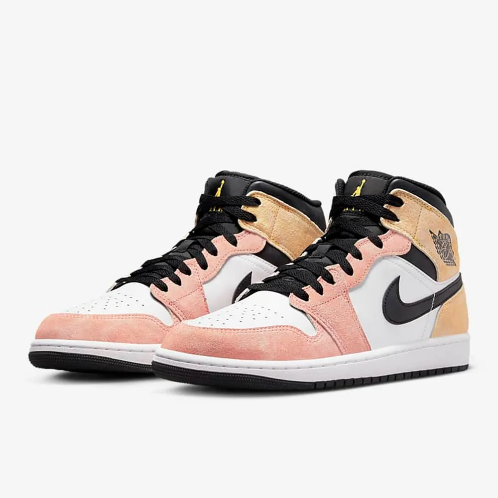 Nike Air Jordan 1 Mid SE 男 棕 象紋 喬丹 中筒 運動 休閒 休閒鞋 DZ4129-102 歷史價格詳細信息