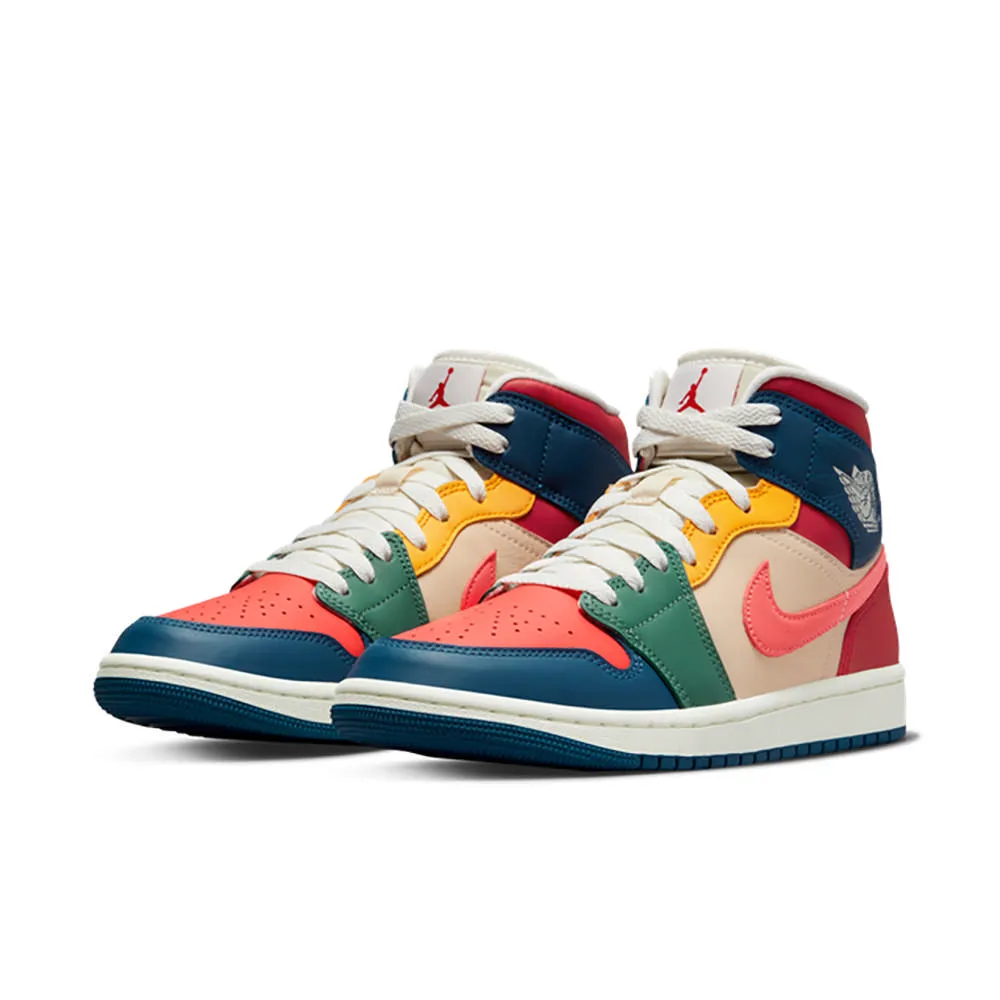 【NIKE】WMNS AIR JORDAN 1 MID SE 籃球鞋 男鞋 女鞋 黑白灰-DV0427100 歷史價格詳細信息