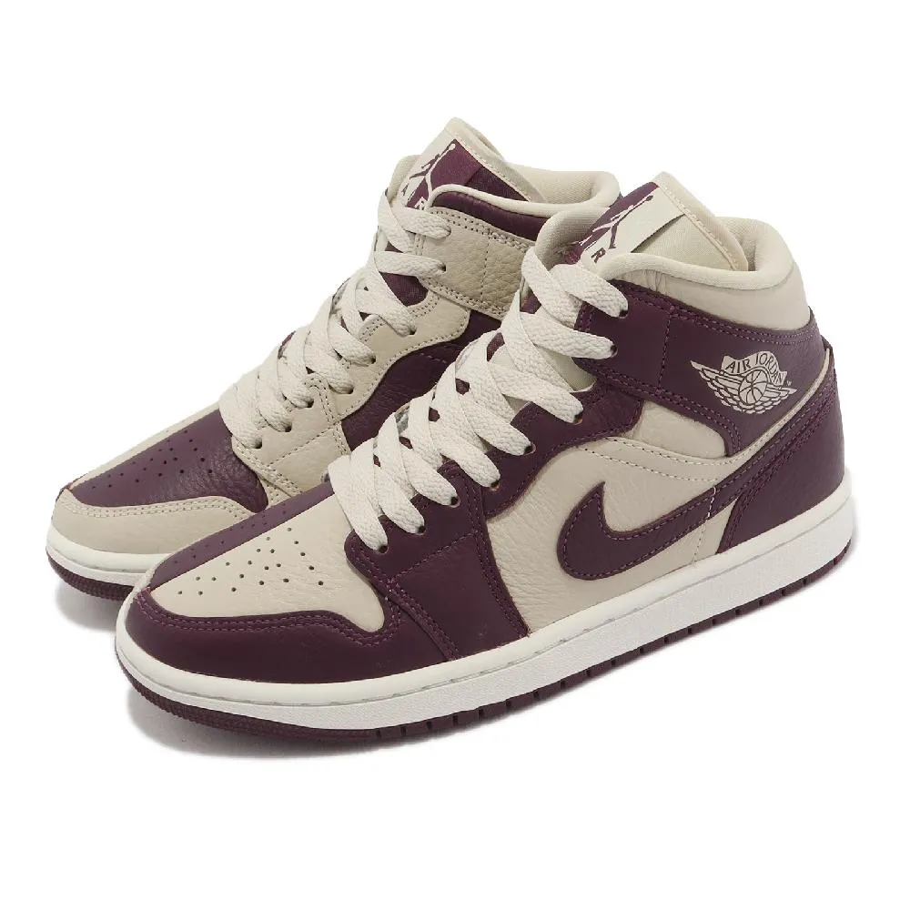 Nike Wmns Air Jordan 1 Mid SE 米白 酒紅 女鞋 喬丹 1代 ACS DR0501-200 歷史價格詳細信息