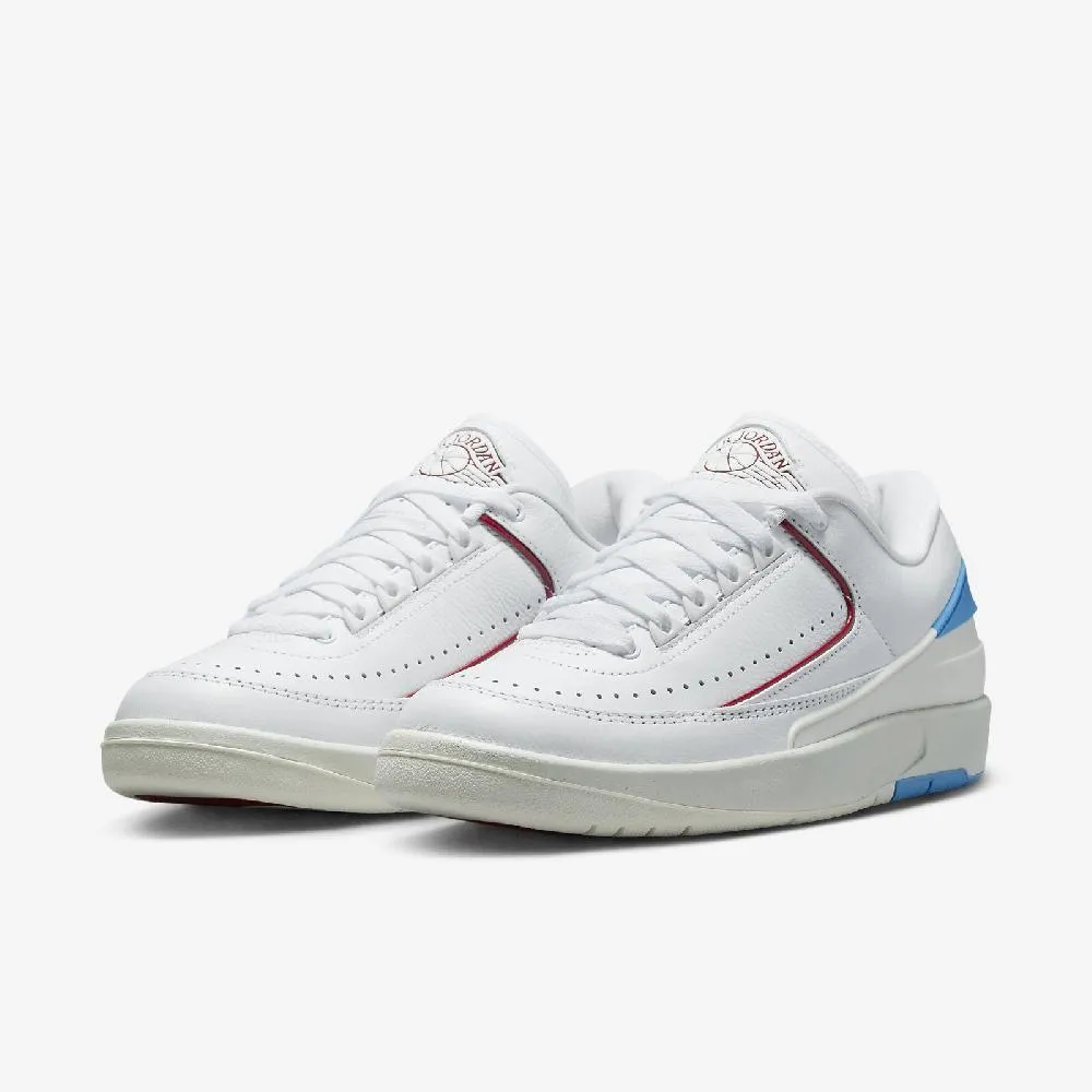 Nike 耐吉 Wmns Air Jordan 2 Retro Low 女鞋 男鞋 白 水藍 2代 喬丹 休閒鞋 DX4401-146 歷史價格詳細信息