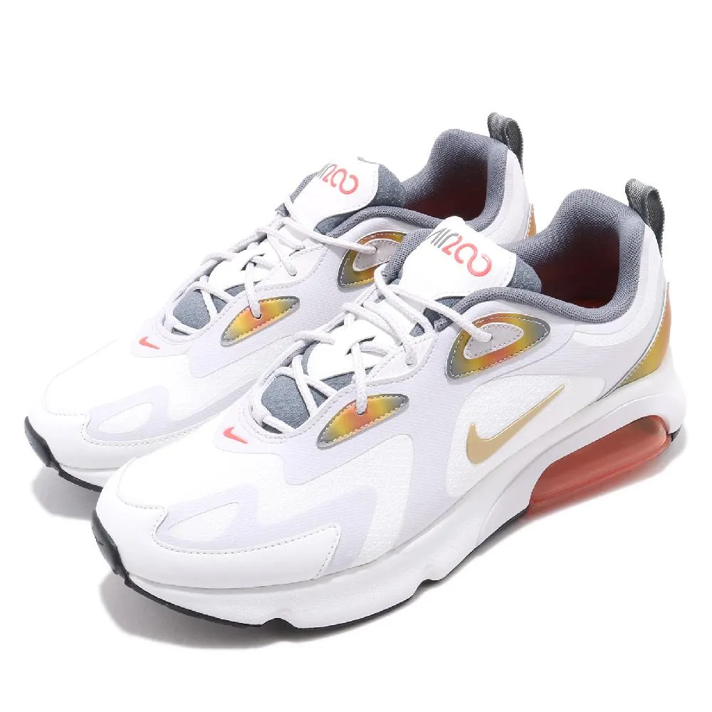 NIKE 耐吉 休閒鞋 Air Max 200 運動 女鞋 氣墊 避震 復古 球鞋 穿搭 簡約 白 黑(AT6175-1 歷史價格詳細信息