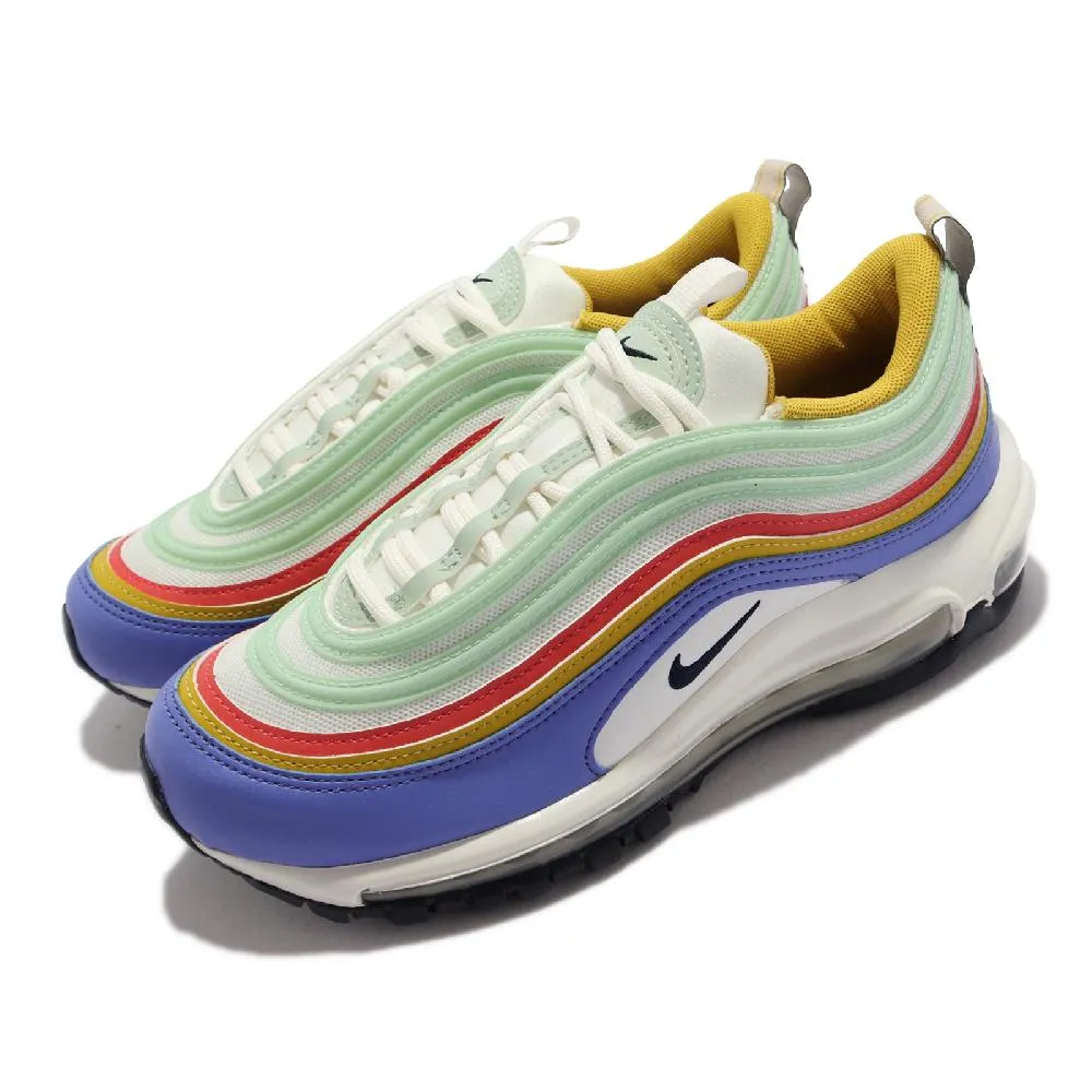 Air Max 97 女鞋 白彩色 子彈 氣墊 運動 休閒鞋 DH5724-100 歷史價格詳細信息