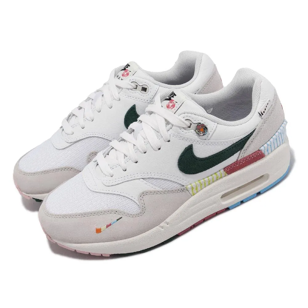 Nike 休閒鞋 Wmns Air Max 1 SE 黑 黃紅 格紋 女鞋 復古慢跑鞋 【ACS】 AV8219-001 歷史價格詳細信息