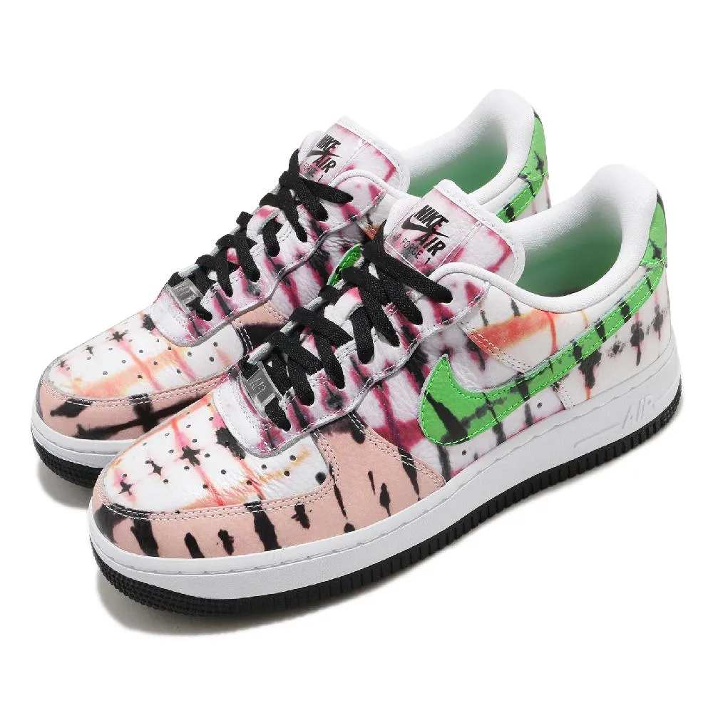 Nike 耐吉 休閒鞋 Wmns Air Force 1 07 QS 染印 白 綠 女鞋 AF1 CW1267-101 價格比較,價格查詢,歷史價格詳細信息