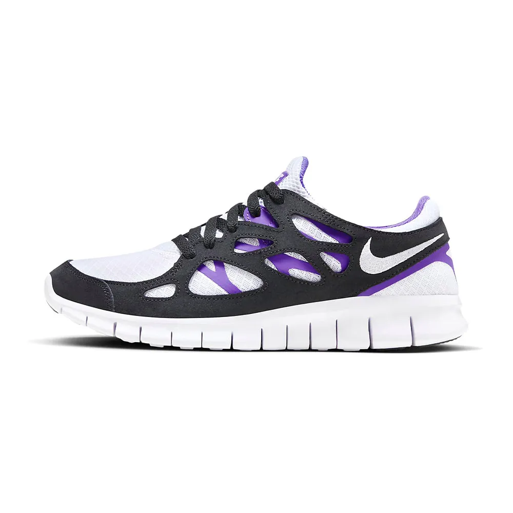 NIKE 慢跑鞋 FREE RUN 2 黑白紫 赤足 健身 訓練鞋 男 537732-103 歷史價格詳細信息