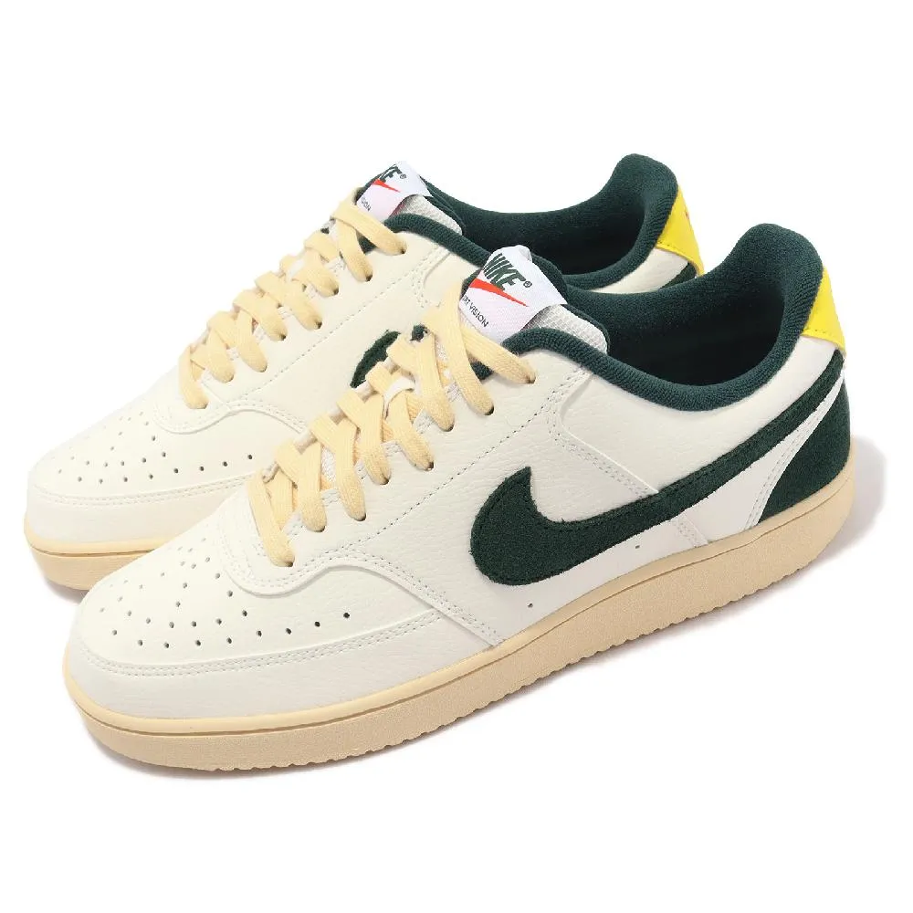 【NIKE】NIKE COURT VISION LO 男鞋 休閒鞋 米白 藍-HF1068133 歷史價格詳細信息