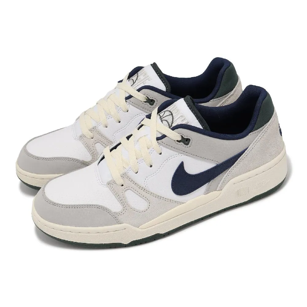Nike 耐吉 休閒鞋 Full Force LO 男鞋 黑 灰 白 皮革 低筒 奶油底 復古 FB1362-101 歷史價格詳細信息