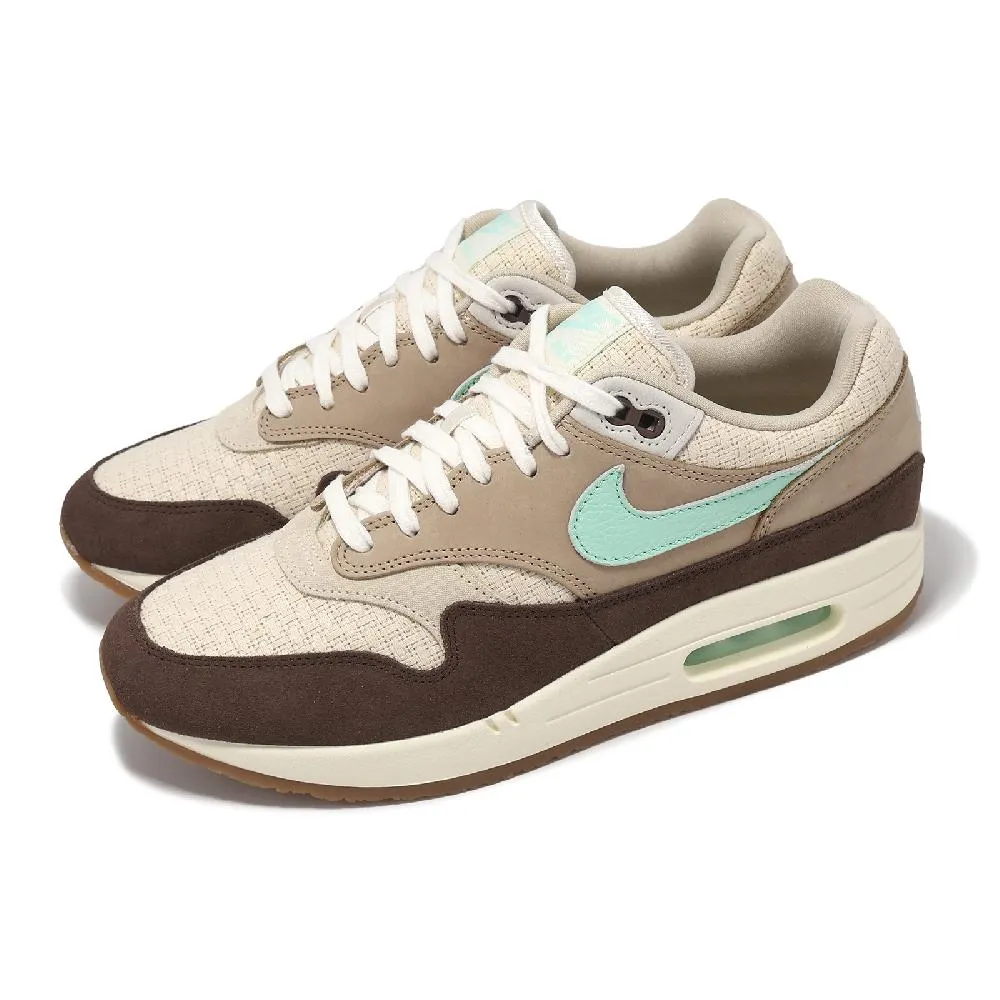 休閒鞋 Air Max 1 PRM 男鞋 灰 橘 綠 復古 氣墊 Honeydew  DZ0482-001 歷史價格詳細信息